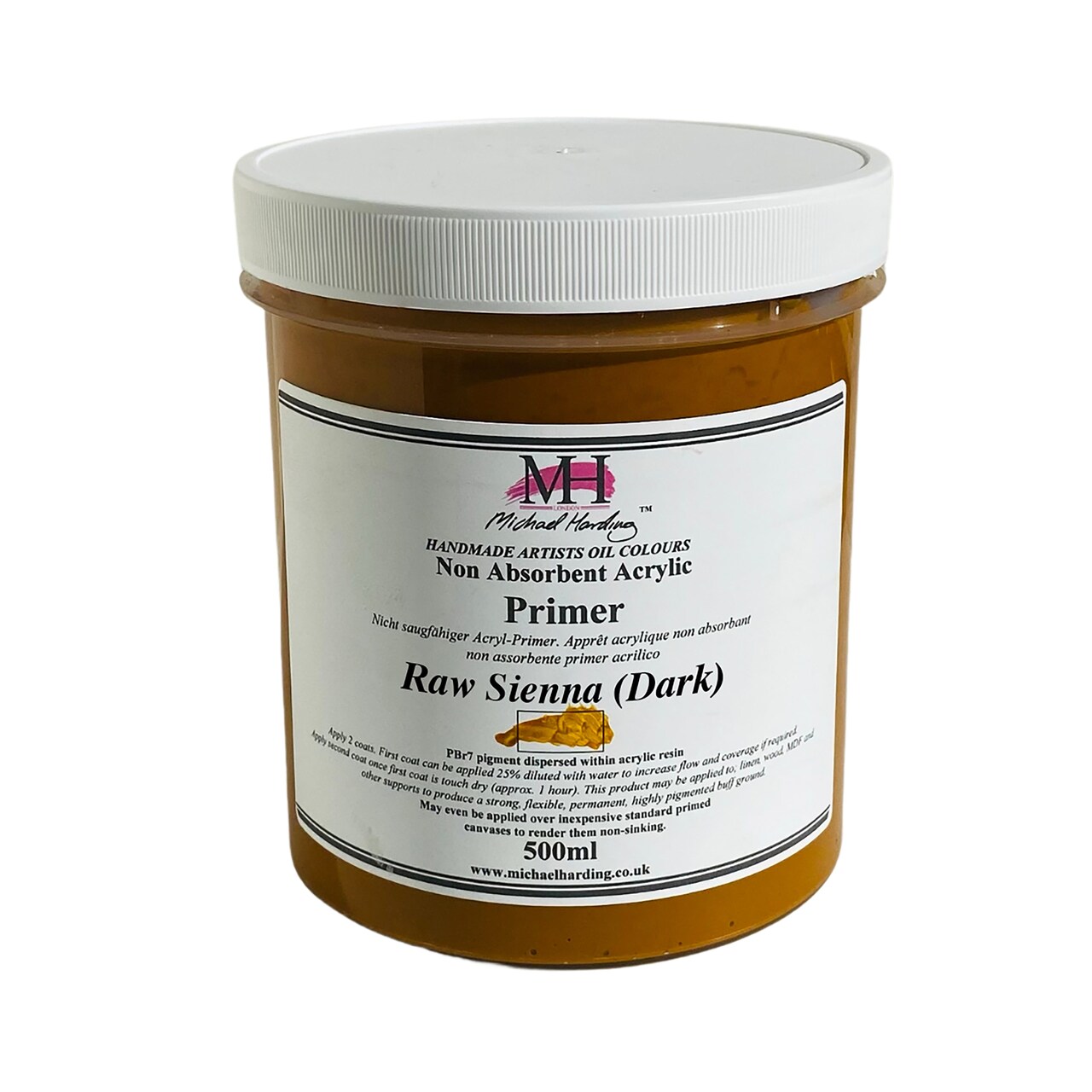 Michael Harding Non-Absorbent Acrylic Primer - Superior Base for Oil Paintings